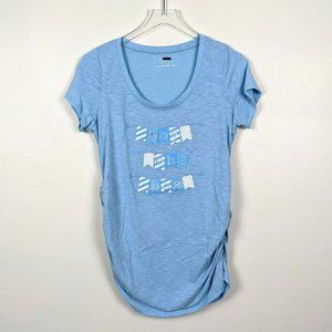 💜Large Maternity Motherhood blue "Boy Oh Boy" Tee